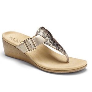 Vionic Alanis Natural Snakeskin Size 9